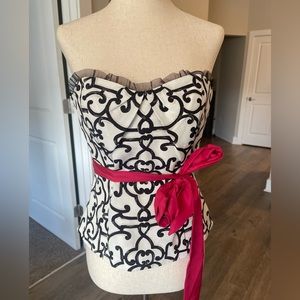 White House Black Market Corset Top